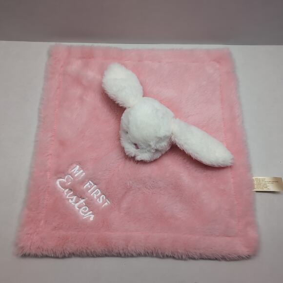 MTY International My First Easter Lovey Rattle Security Blanket Baby Plush Pink - Picture 3 of 8